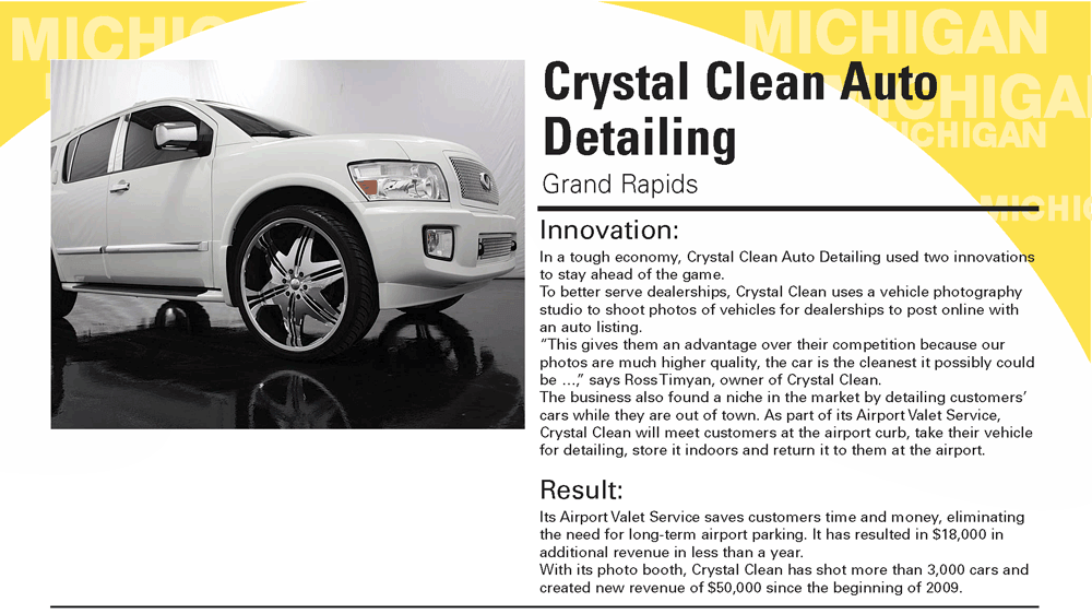 Crystal Clean Auto Detailing flyter